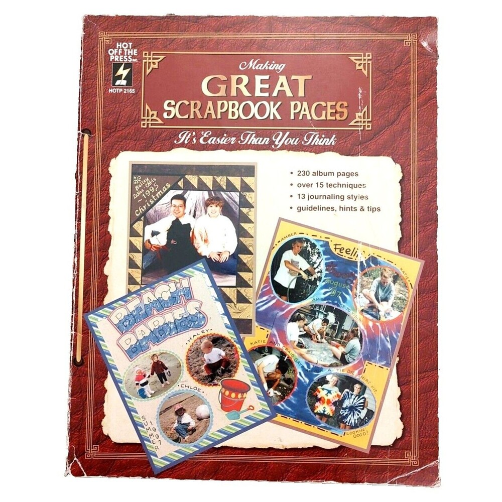 Making Great Scrapbook Pages PB NF 1998 VTG Album Pages Journaling Arts & Crafts